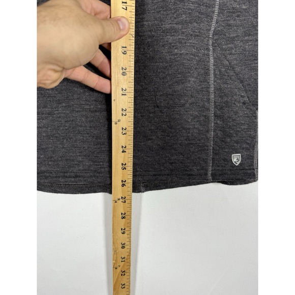 KUHL Athena Cowl Neck Pullover Large Merino Wool Blend Pockets Gorpcore Hiking - Picture 6 of 7